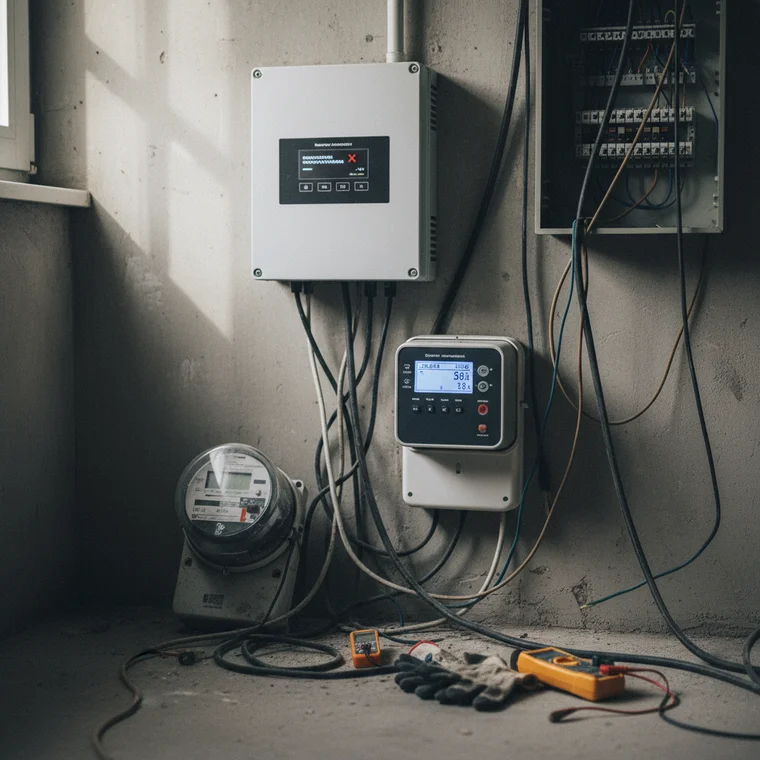 Co zrobić gdy falownik fotowoltaiczny nie synchronizuje się po wymianie licznika