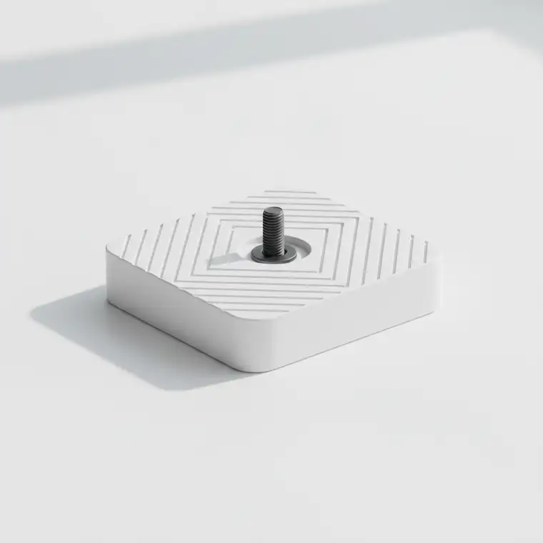 Zewnętrzna pompa ciepła przy domu jednorodzinnym nocą, ilustrująca problem hałasu pompy ciepła i potrzebę jej skutecznego wyciszenia