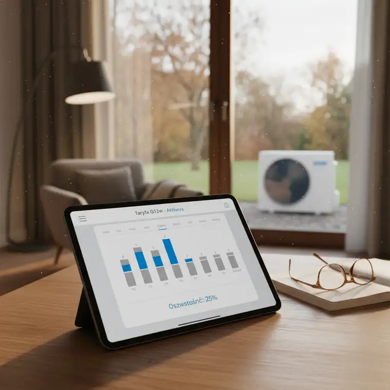 Jak ustawić harmonogram pracy pompy ciepła z taryfą G12w aby płacić mniej