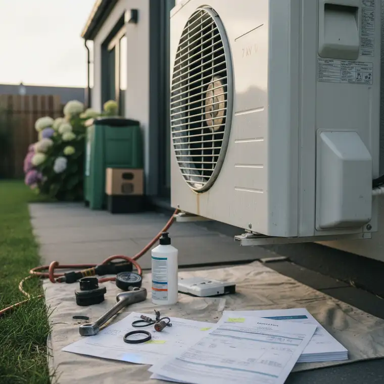 Serwis pompy ciepła 7 kW po pięciu latach użytkowania: ile to kosztuje?