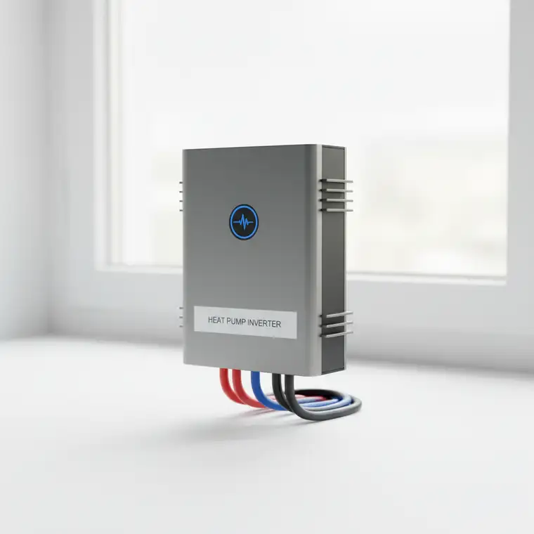 Schemat pracy pompy ciepła powietrze-woda z inwerterem, modulacja mocy sprężarki i wpływ na zużycie prądu oraz sprawność systemu grzewczego