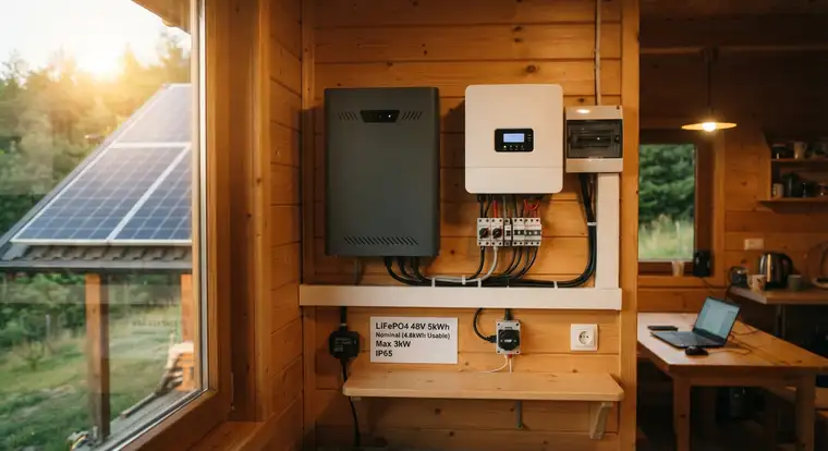 Magazyn energii do fotowoltaiki 3 kW w domku letniskowym - bateria LiFePO4 i instalacja off-grid w praktyce